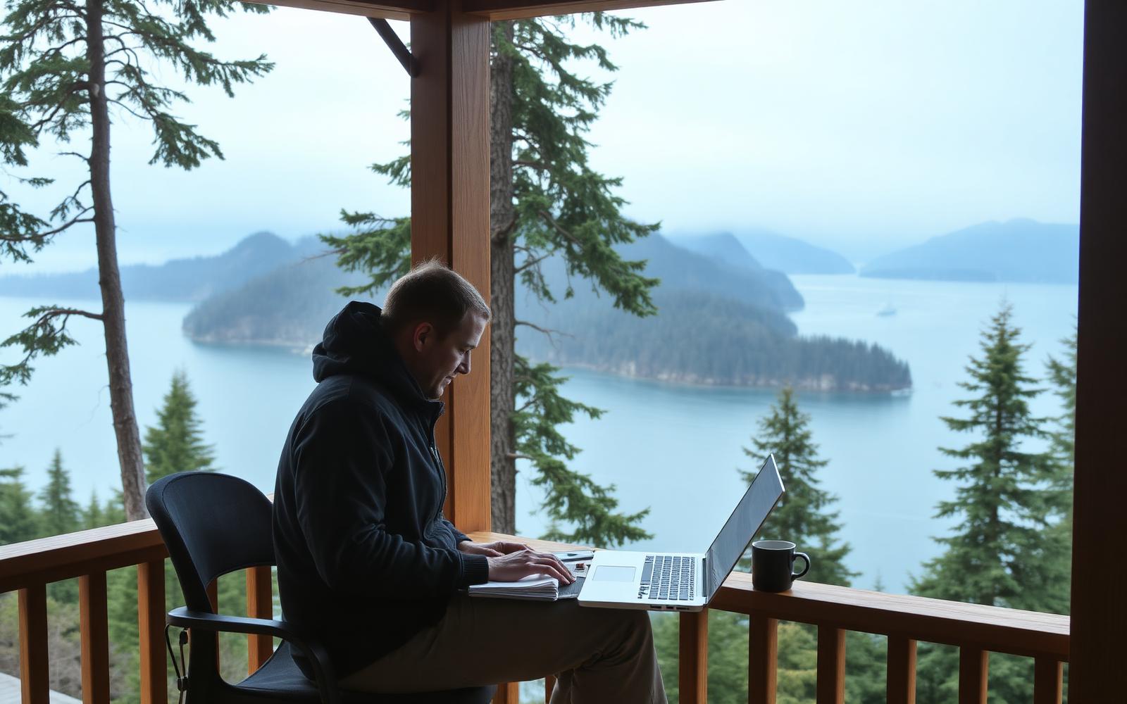 Working remotely from Vancouver Island